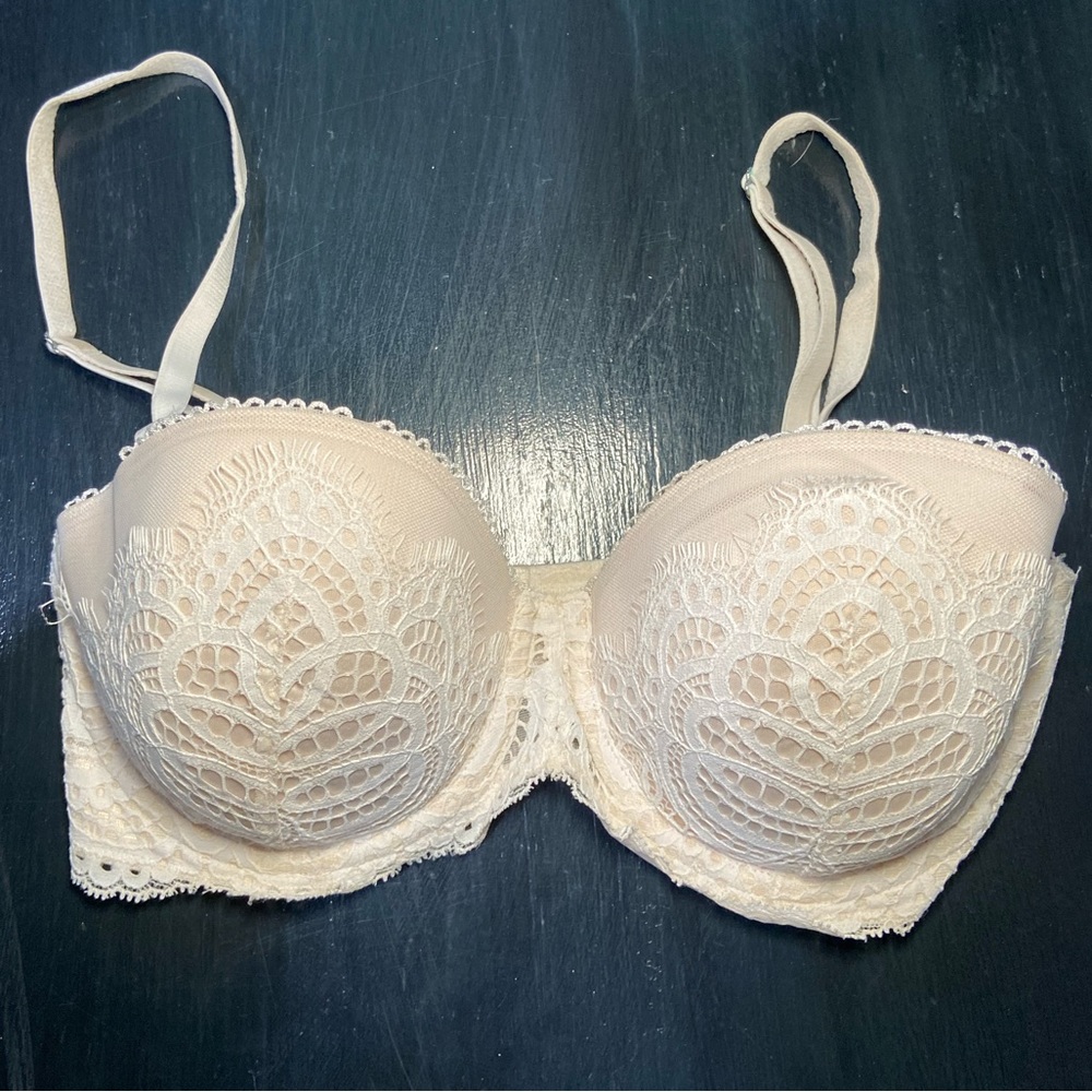 Cream Victoria’s Secret Bra